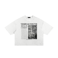 DESCRIPTION OF JESUS FRAYED BOXY TEE (WHITE)