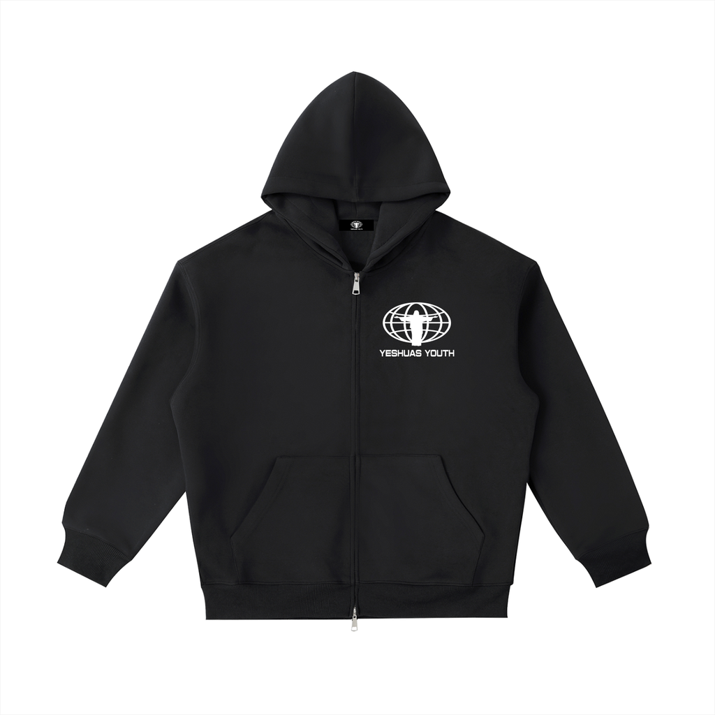 YESHUASYOUTH ZIP UP (BLACK)