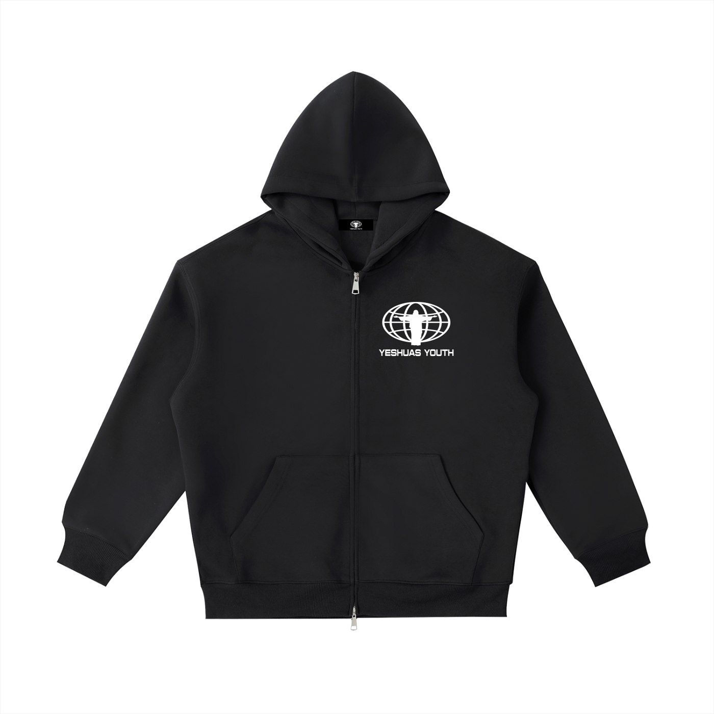YESHUASYOUTH ZIP UP (BLACK)