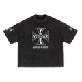 DISCIPLE OF CHRIST WAFFLE KNIT BOXY TEE