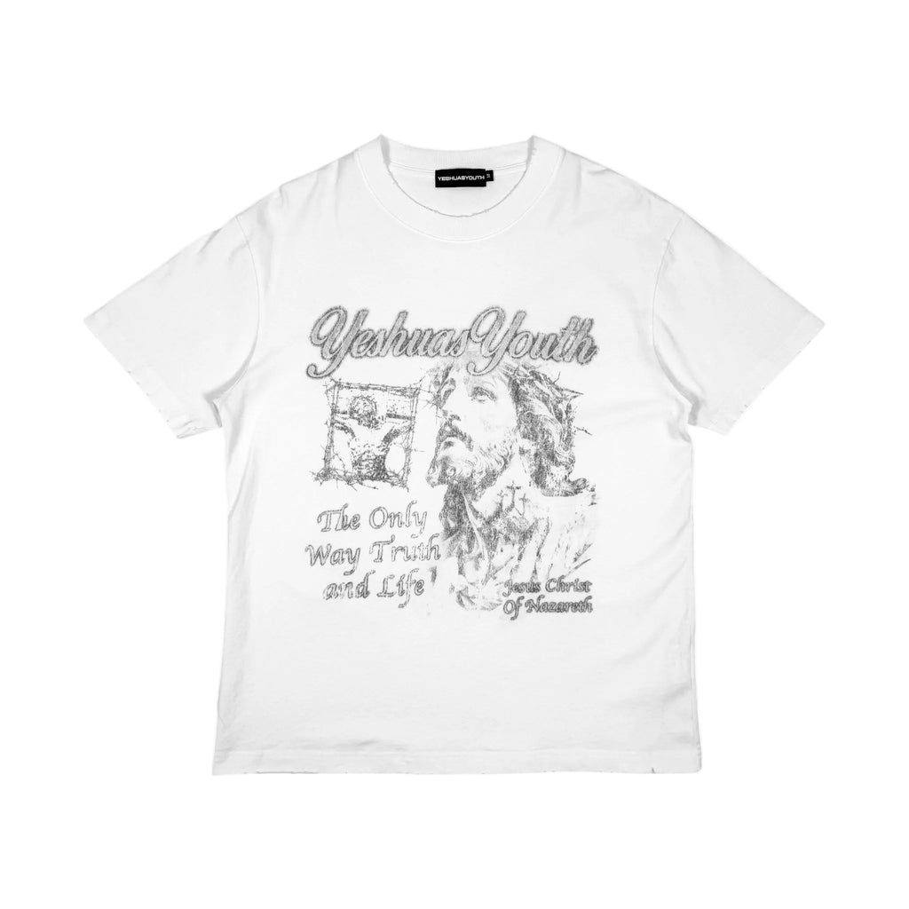 TATTED JESUS DISTRESSED TEE