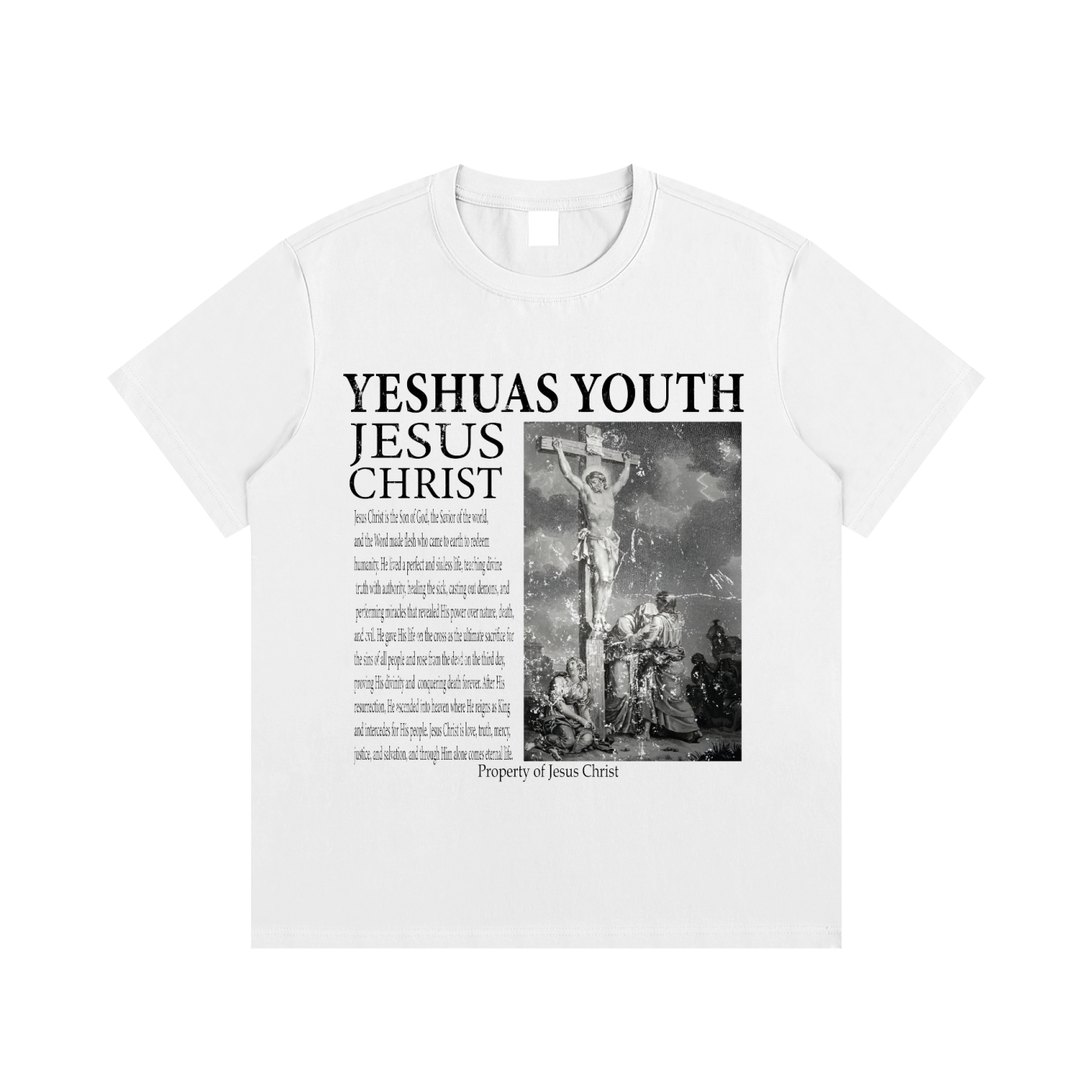DESCRIPTION OF JESUS BASIC TEE (WHITE)