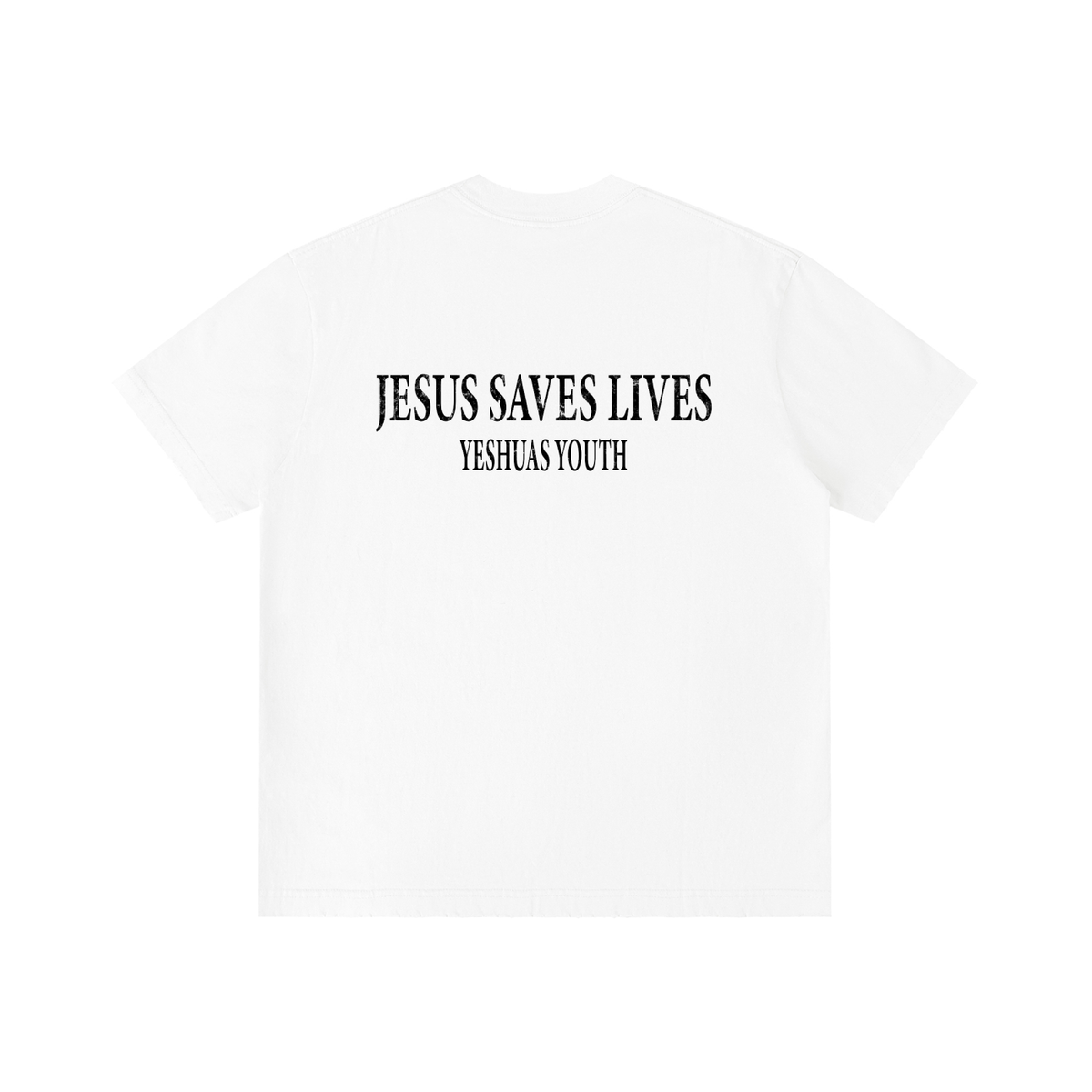 DESCRIPTION OF JESUS FRAYED TEE