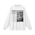 DESCRIPTION OF JESUS OVERSIZED UNISEX LONG SLEEVE TEE (WHITE)