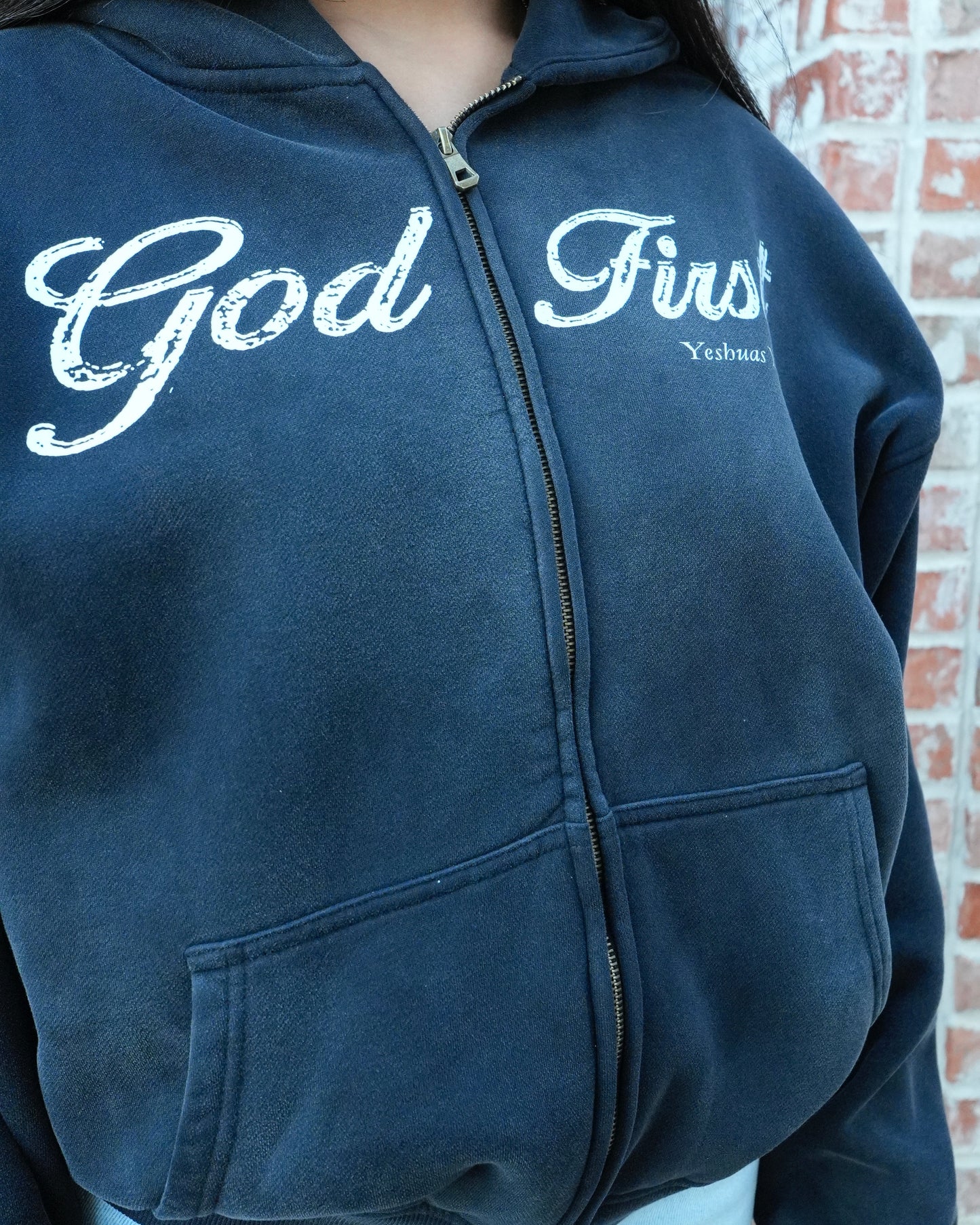 GOD FIRST ZIP UP