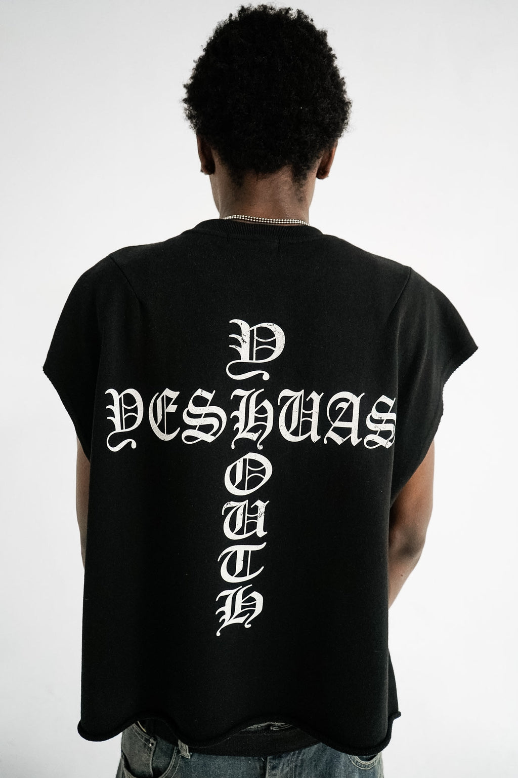 JESUS SAVES NO SLEEVE TEE