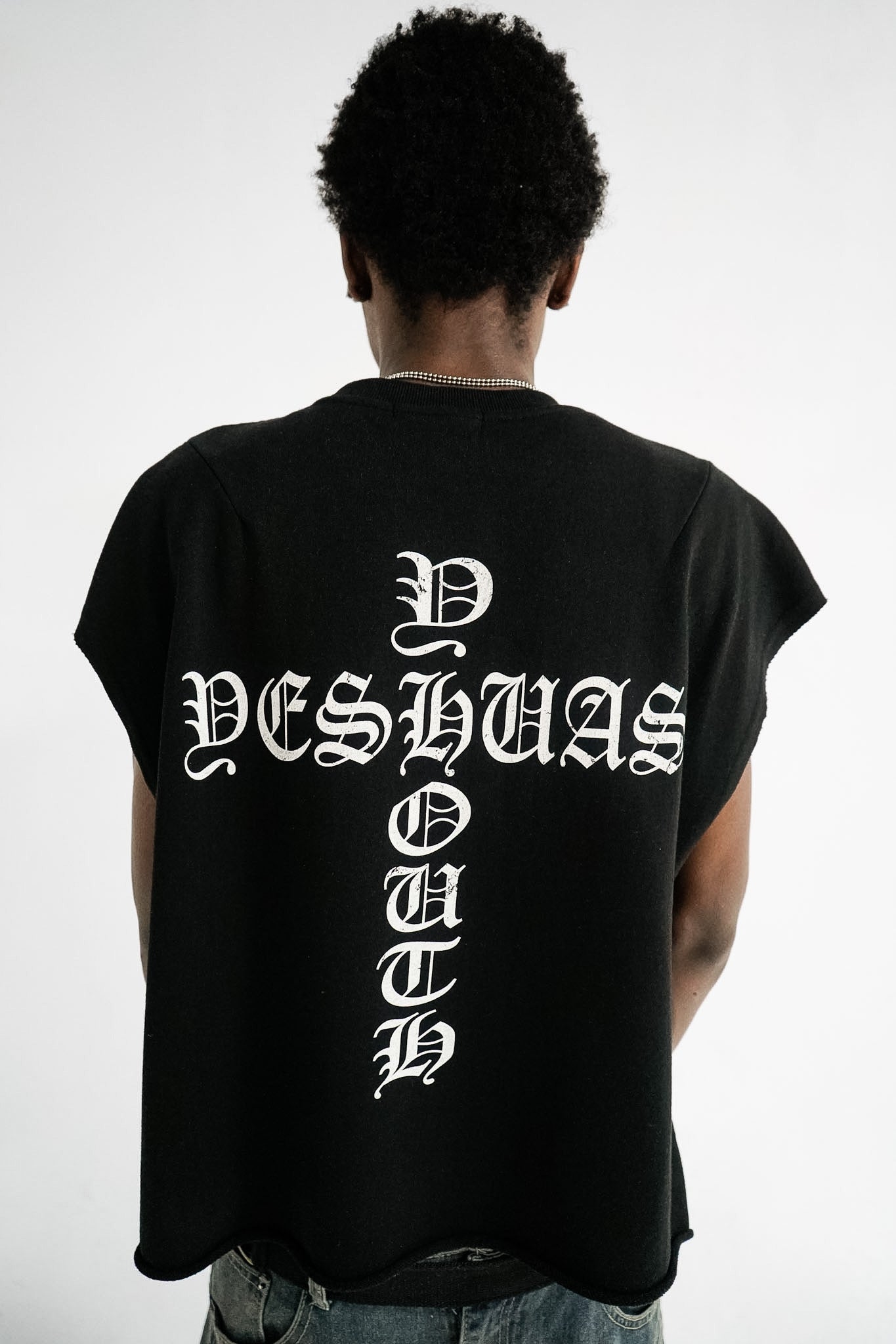 JESUS SAVES NO SLEEVE TEE