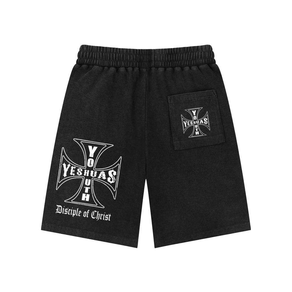 DISCIPLE OF CHRIST WAFFLE KNIT LOUNGE SHORTS
